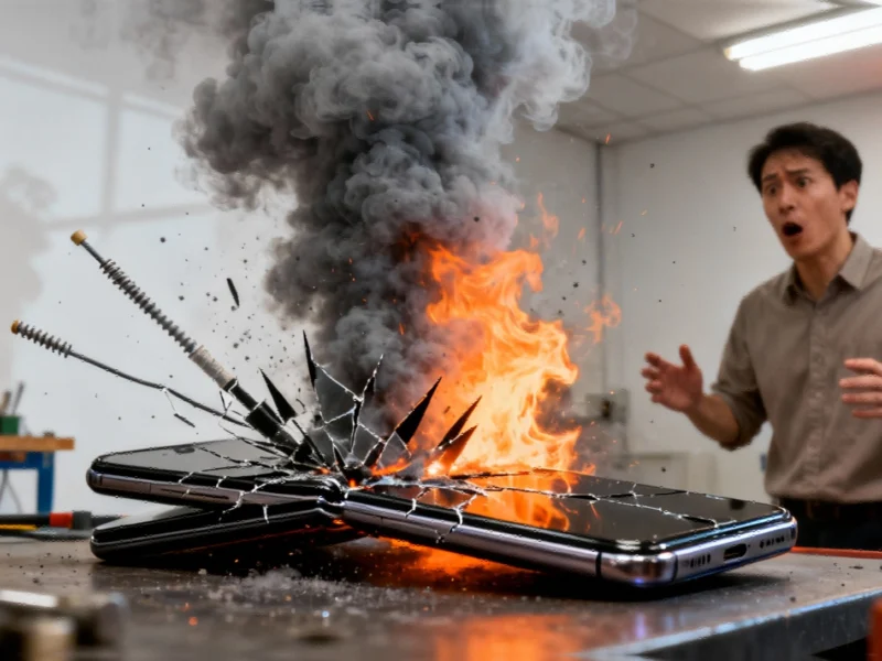 Google's Premium Foldable Phone Ignites During Stress Test, Marking First-Ever Battery Explosion in - Professional coverage